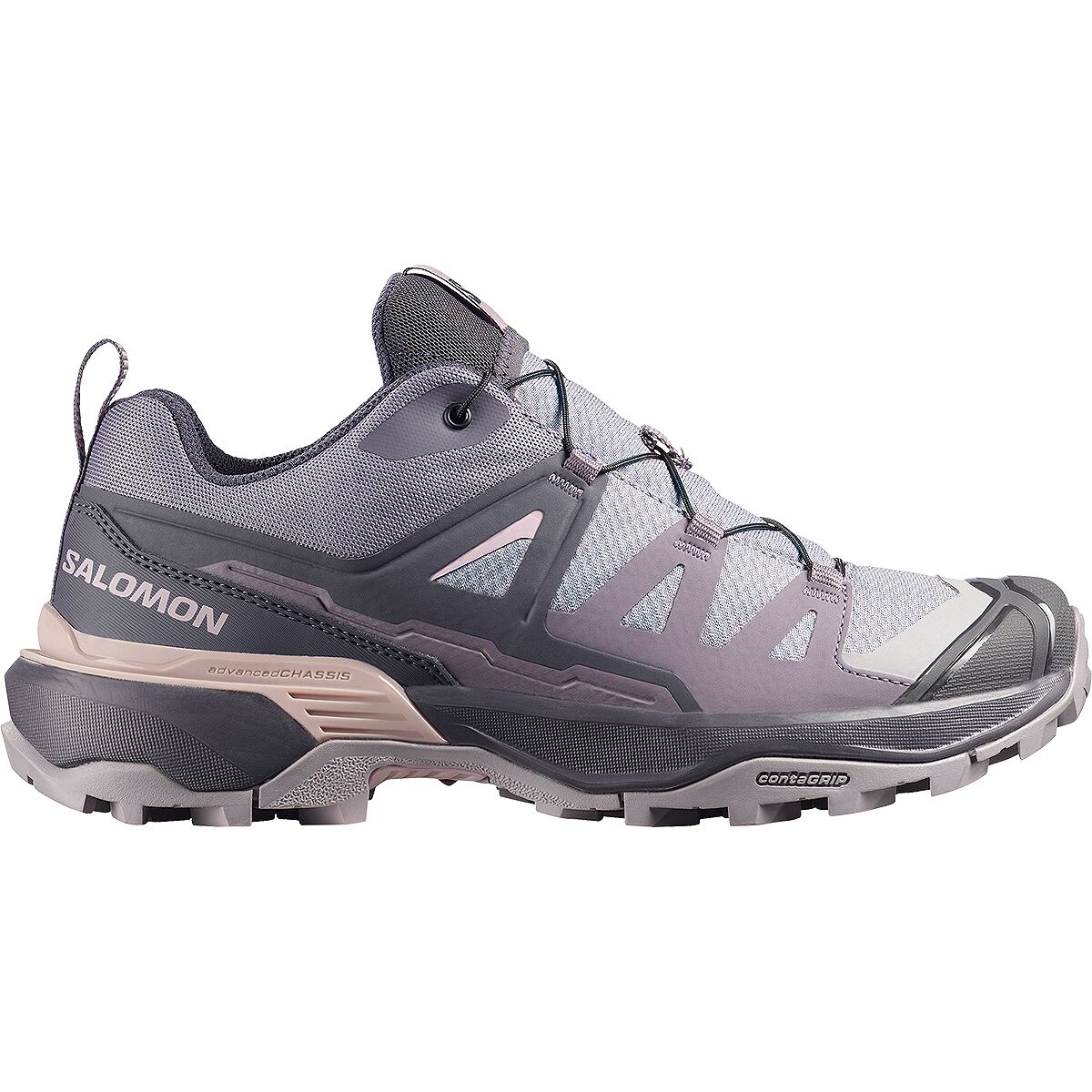 Женские кроссовки Salomon X Ultra 360 Hiking, цвет: Железный / Теневой серый