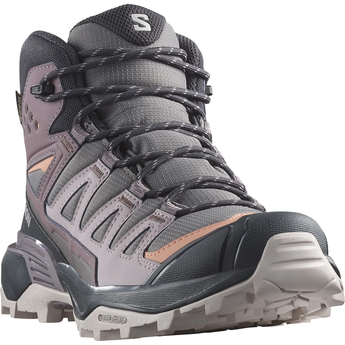 Женские ботинки Salomon X Ultra 360 Mid GTX Hiking Boot, цвет: Сливовый — фото 2