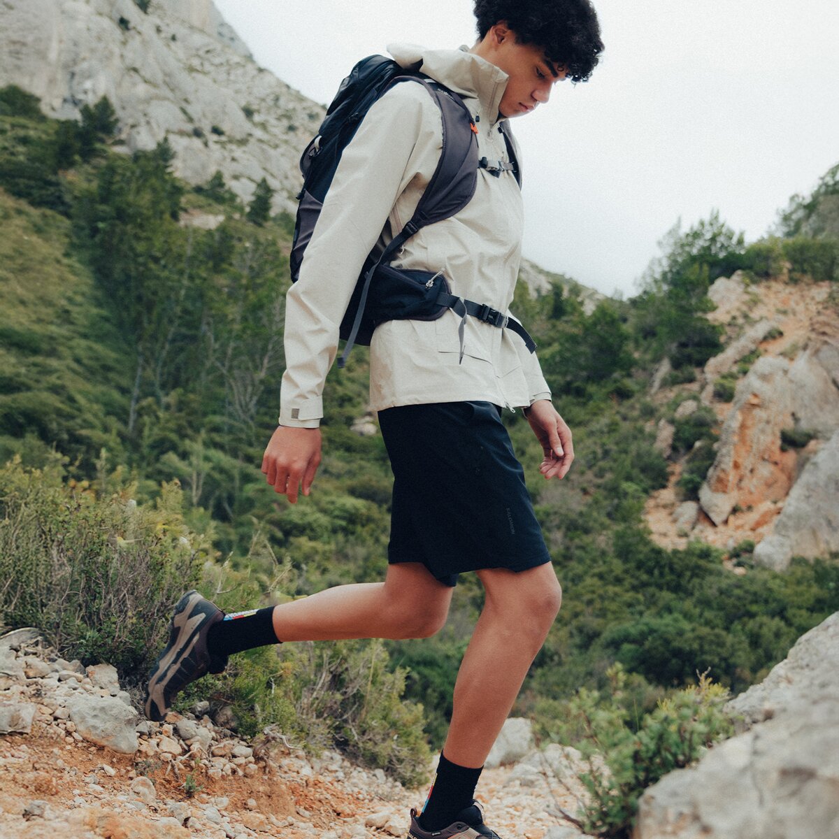 Мужские кроссовки Salomon X Ultra 5 GTX Hiking, цвет: Чёрный кофейный / Орех — фото 3