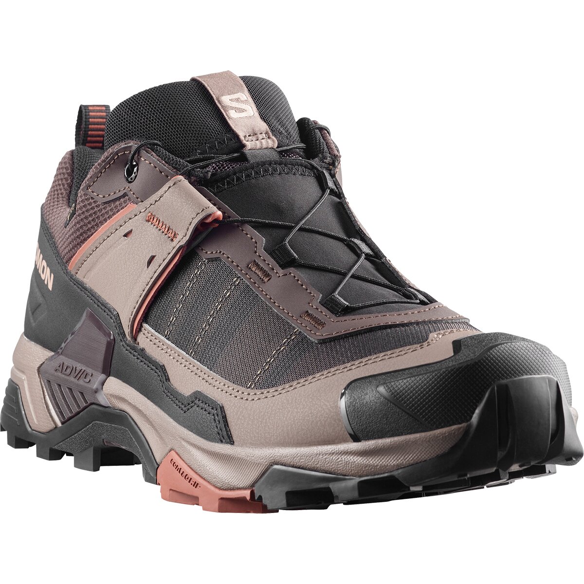 Мужские кроссовки Salomon X Ultra 5 GTX Hiking, цвет: Чёрный кофейный / Орех — фото 6