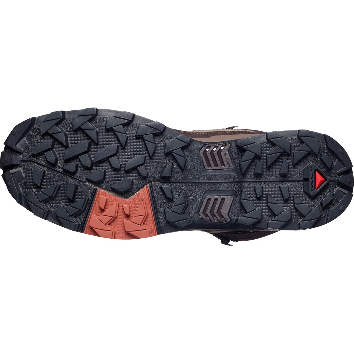 Мужские ботинки Salomon X Ultra 5 Mid GTX Hiking Boot, цвет: Чёрный кофейный / Орех — фото 7