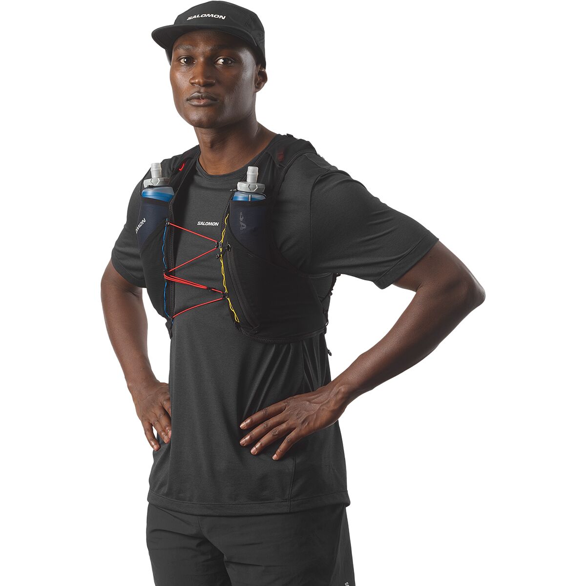 Рюкзак Salomon ADV Skin 5L Race Flag Hydration Pack, цвет: Чёрный / Белый — фото 2