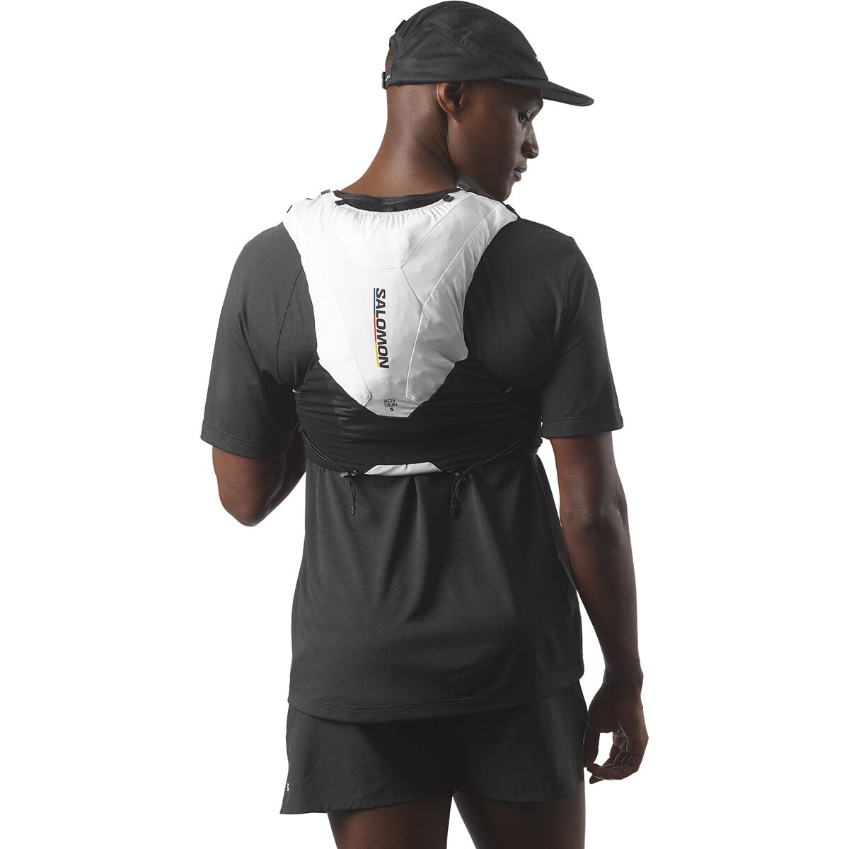 Рюкзак Salomon ADV Skin 5L Race Flag Hydration Pack, цвет: Чёрный / Белый — фото 4