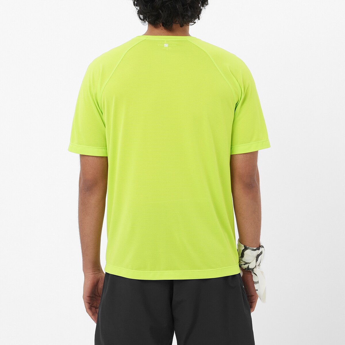 Мужская футболка Salomon Shkout Core Short-Sleeve T-Shirt, цвет: Лаймовый — фото 2
