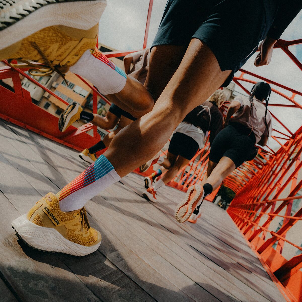 Мужские кроссовки Salomon Aero Blaze 3 Grvl Running, цвет: Горчичный / Ванильный ледяной — фото 6