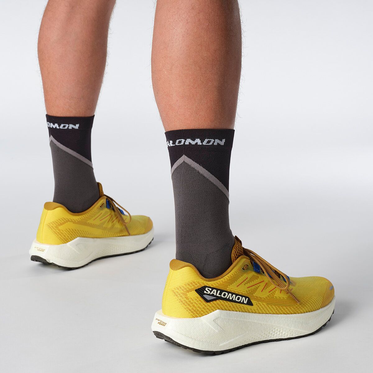 Мужские кроссовки Salomon Aero Blaze 3 Grvl Running, цвет: Горчичный / Ванильный ледяной — фото 8