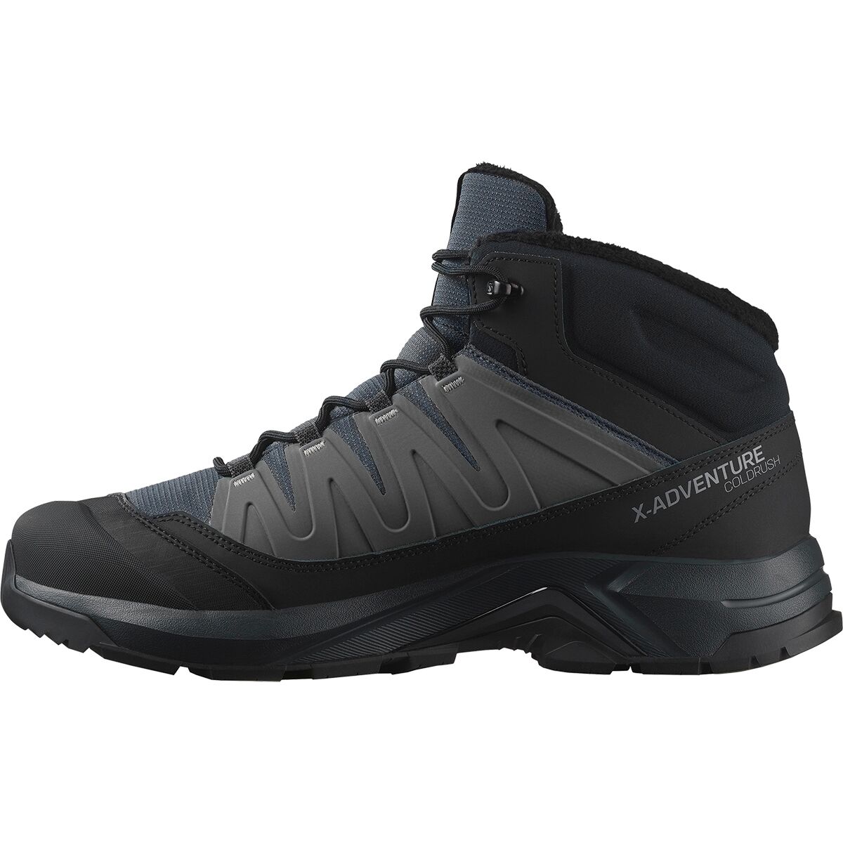 Мужские ботинки Salomon X-Adventure Coldrush Boot, цвет: Асфальтовый / Чёрный — фото 6