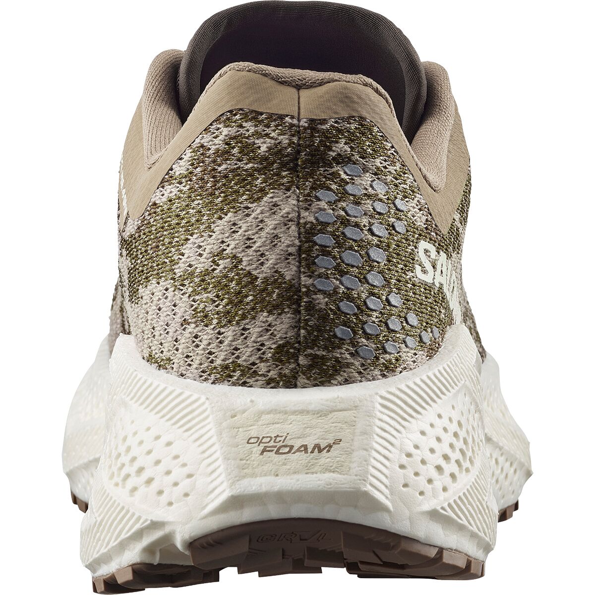 Женские кроссовки Salomon Aero Glide 4 Grvl Running, цвет: Песочный / Ванильный ледяной — фото 4