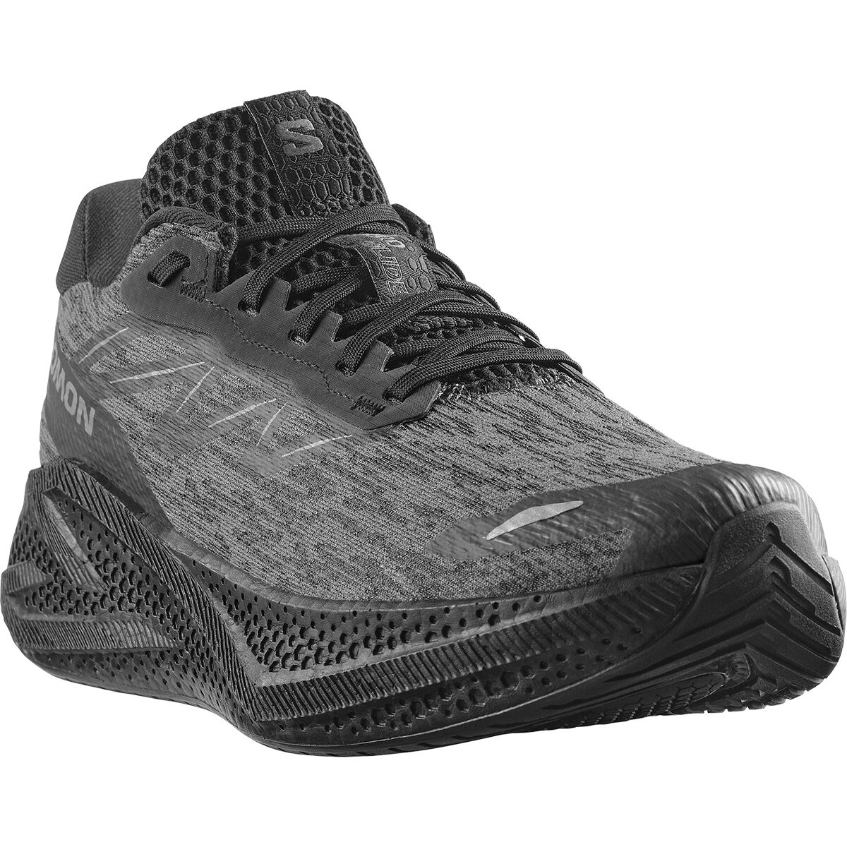 Мужские кроссовки Salomon Aero Glide 4 Running, цвет: Чёрный / Асфальтовый — фото 2