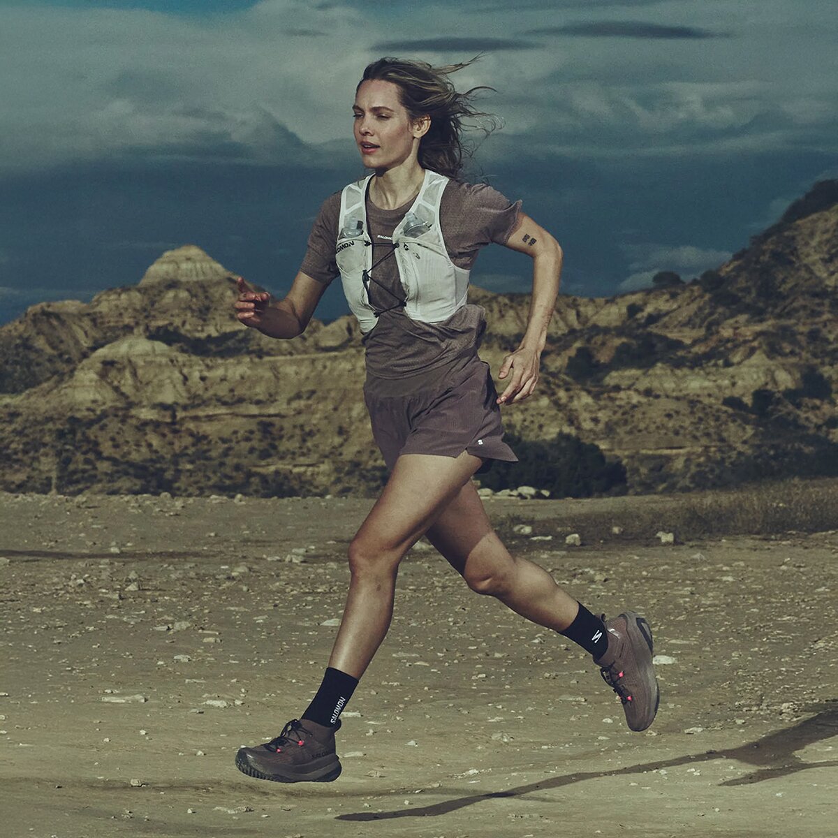 Кроссовки Salomon Grvl Concept Running, цвет: Железный / Чёрный — фото 2
