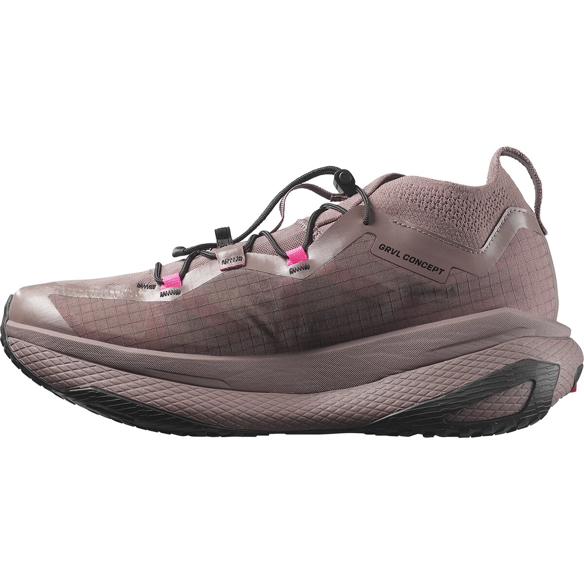 Кроссовки Salomon Grvl Concept Running, цвет: Железный / Чёрный — фото 3