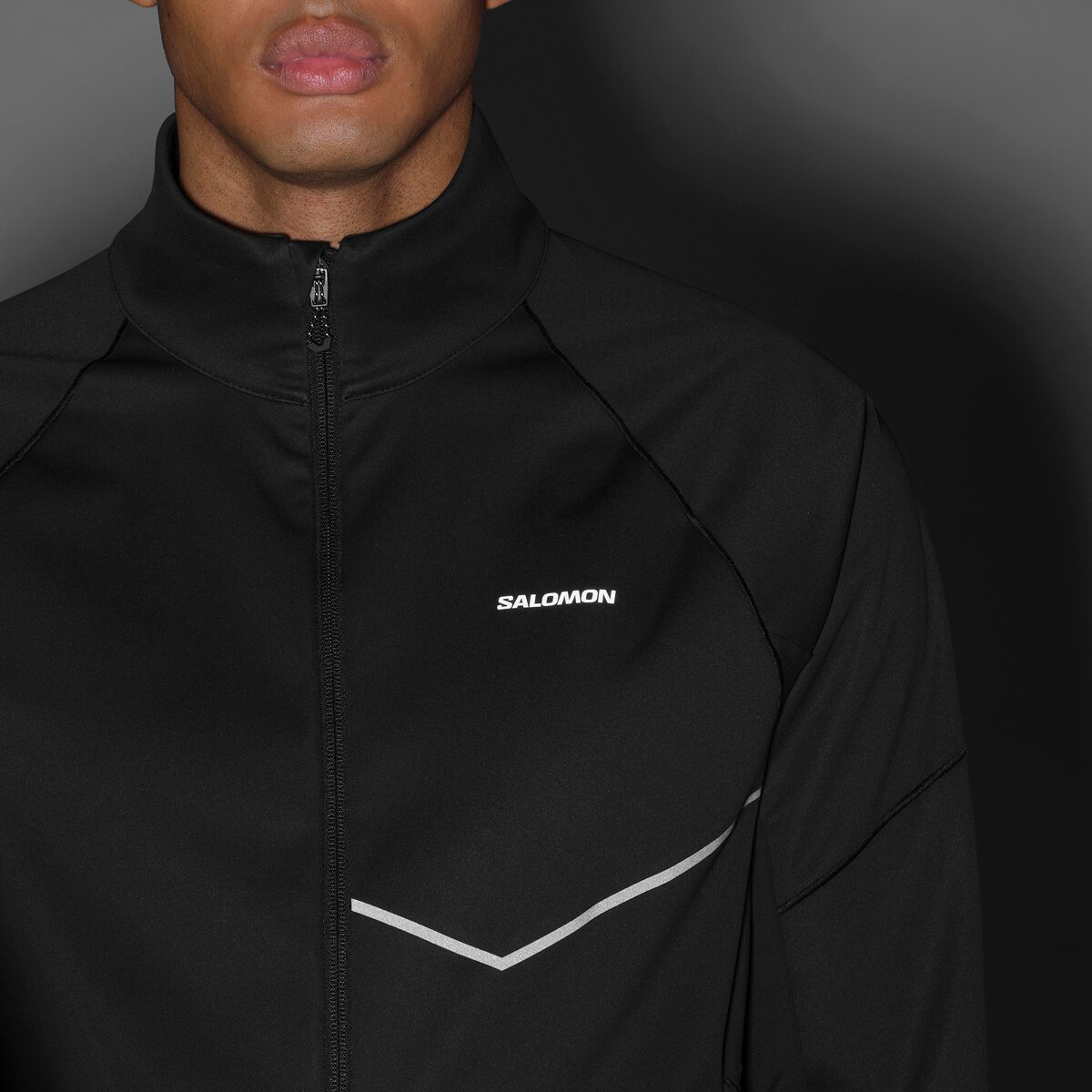Мужская куртка Salomon Sense Softshell, цвет: Глубокий чёрный — фото 3
