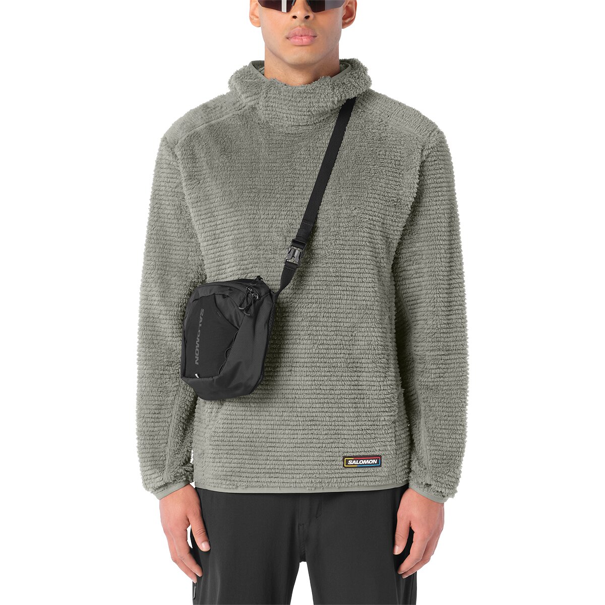 Мужская куртка Salomon Thernova Fleece Hooded, цвет: Серый — фото 1