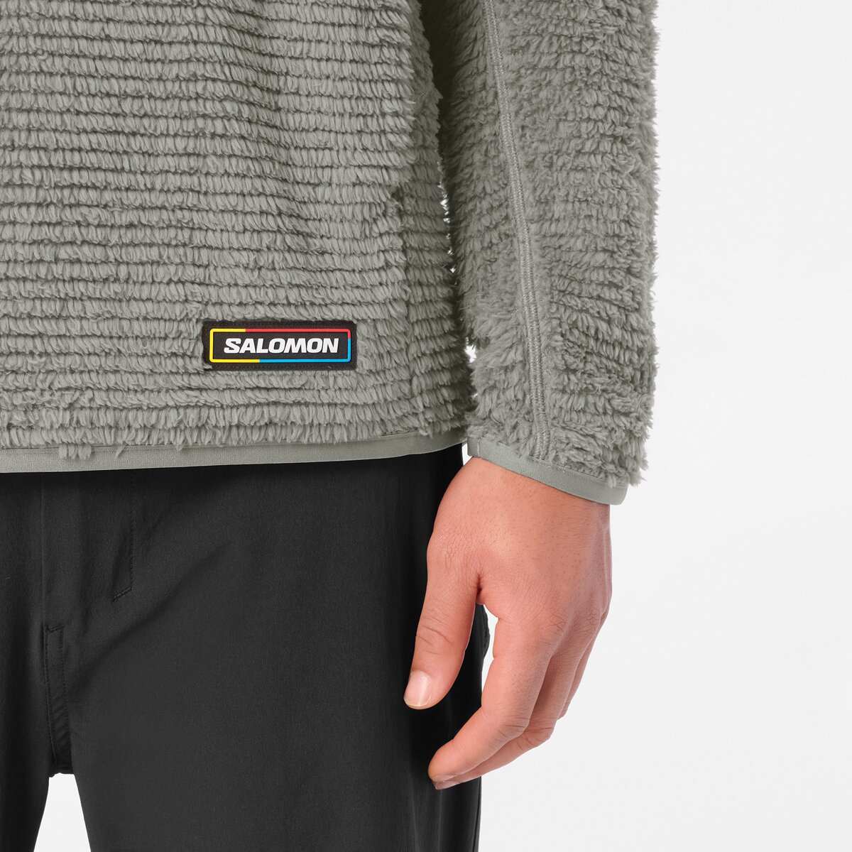 Мужская куртка Salomon Thernova Fleece Hooded, цвет: Серый — фото 2