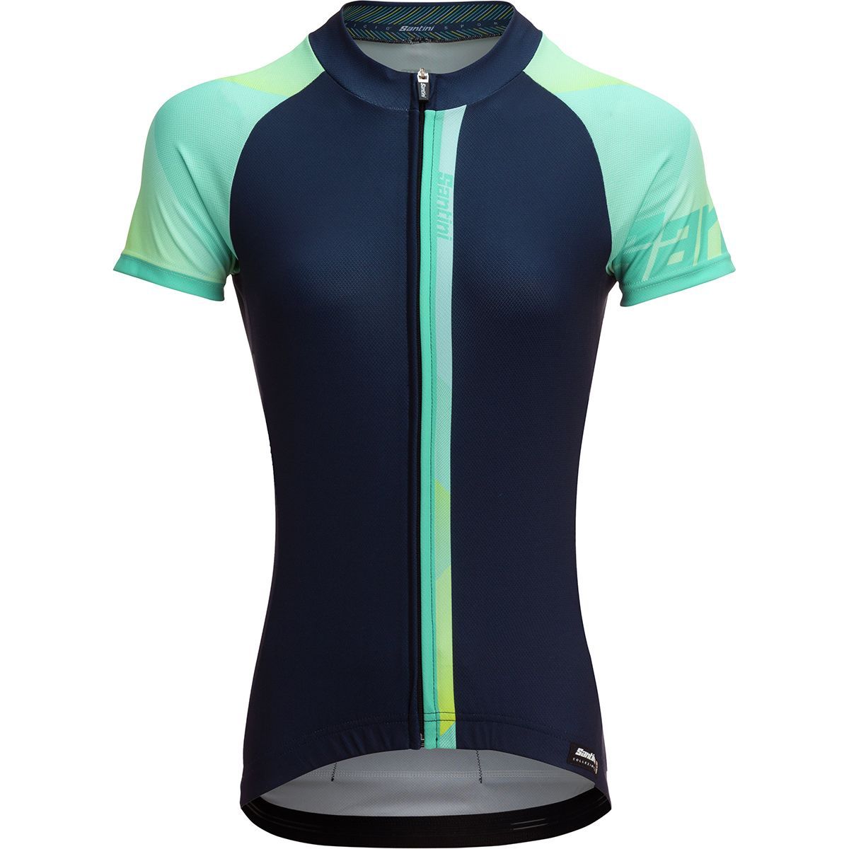 Haut De Cyclisme Femme Santini Giada – Jersey Hip Taille L, Couleur Sarcelle/rose, Neuf Avec étiquettes