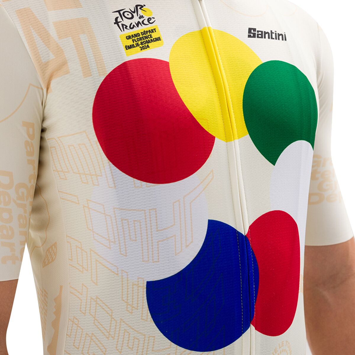 Santini TDF Official Grand Depart Florence Cycling Jersey -...