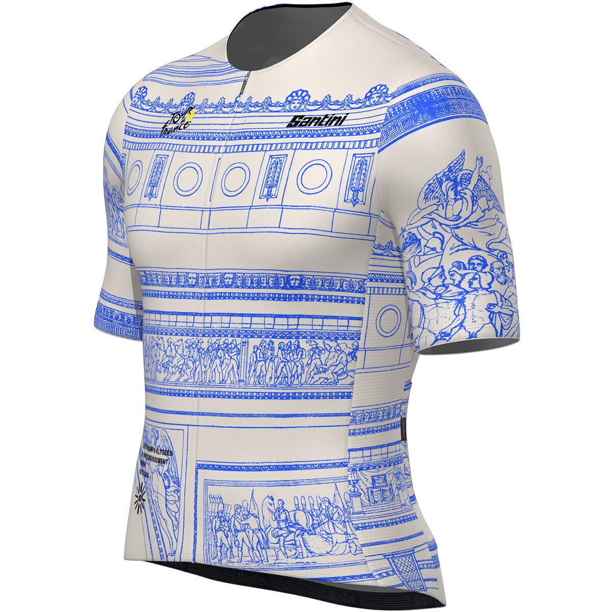 Santini Tdf Arrivee Arc De Triomphe Jersey - Men´s