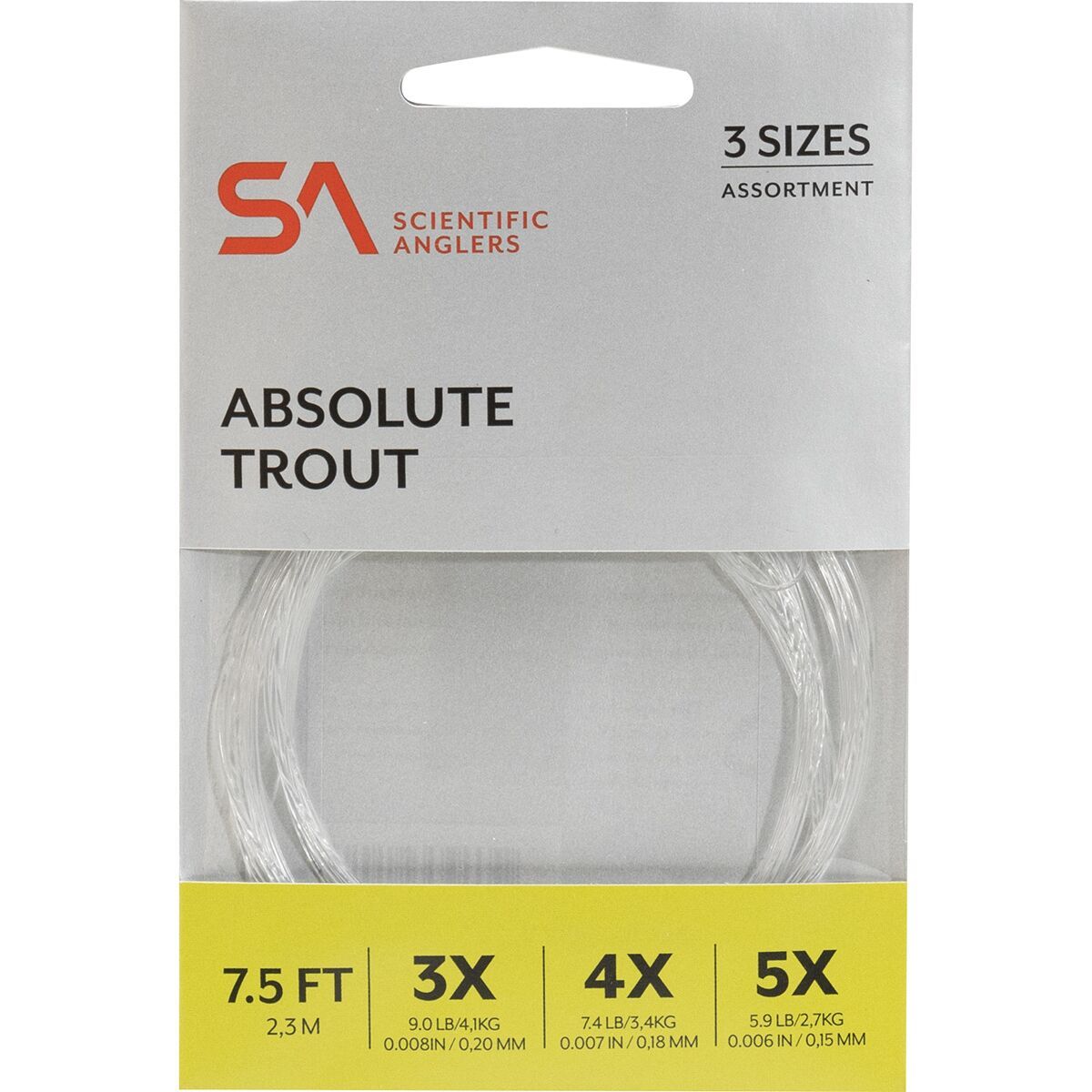 Scientific Anglers Absolute Trout Leader Assortment - 7.5ft