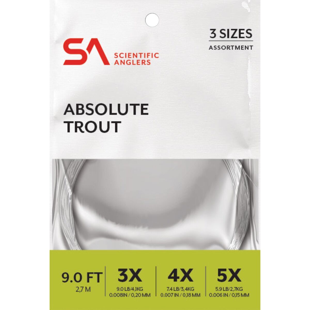 Scientific Anglers Absolute Trout Leader Assortment - 9ft