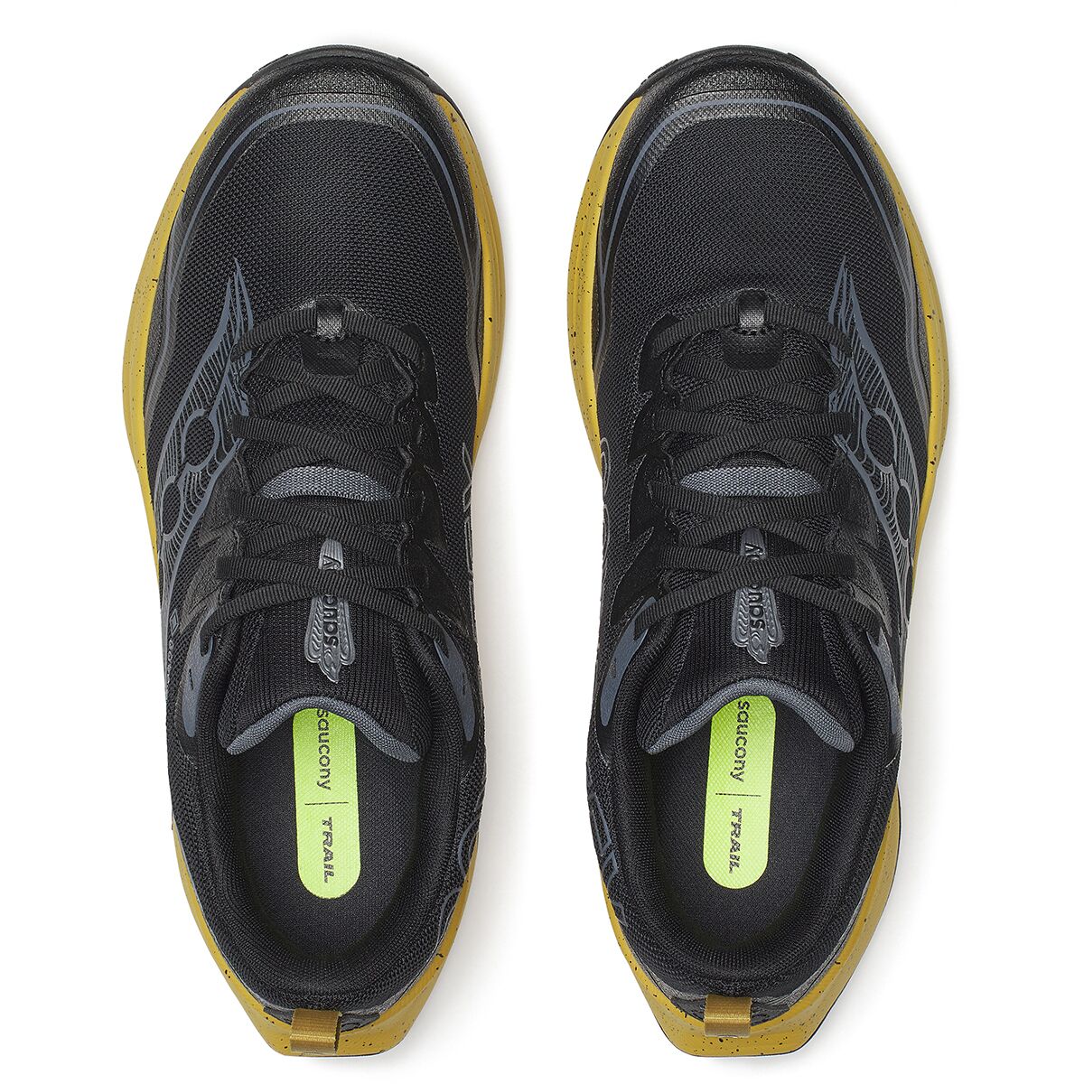 Мужские кроссовки Saucony Peregrine 16 GTX Trail Running, цвет: Чёрный / Oil — фото 6