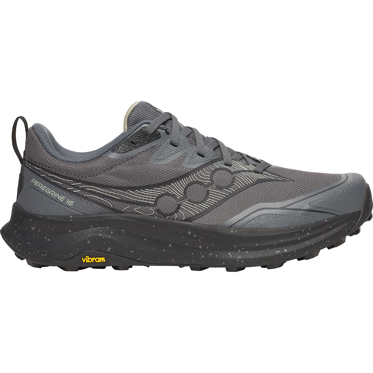 Мужские кроссовки Saucony Peregrine 16 Trail Running, цвет: Карбоновый / Чёрный