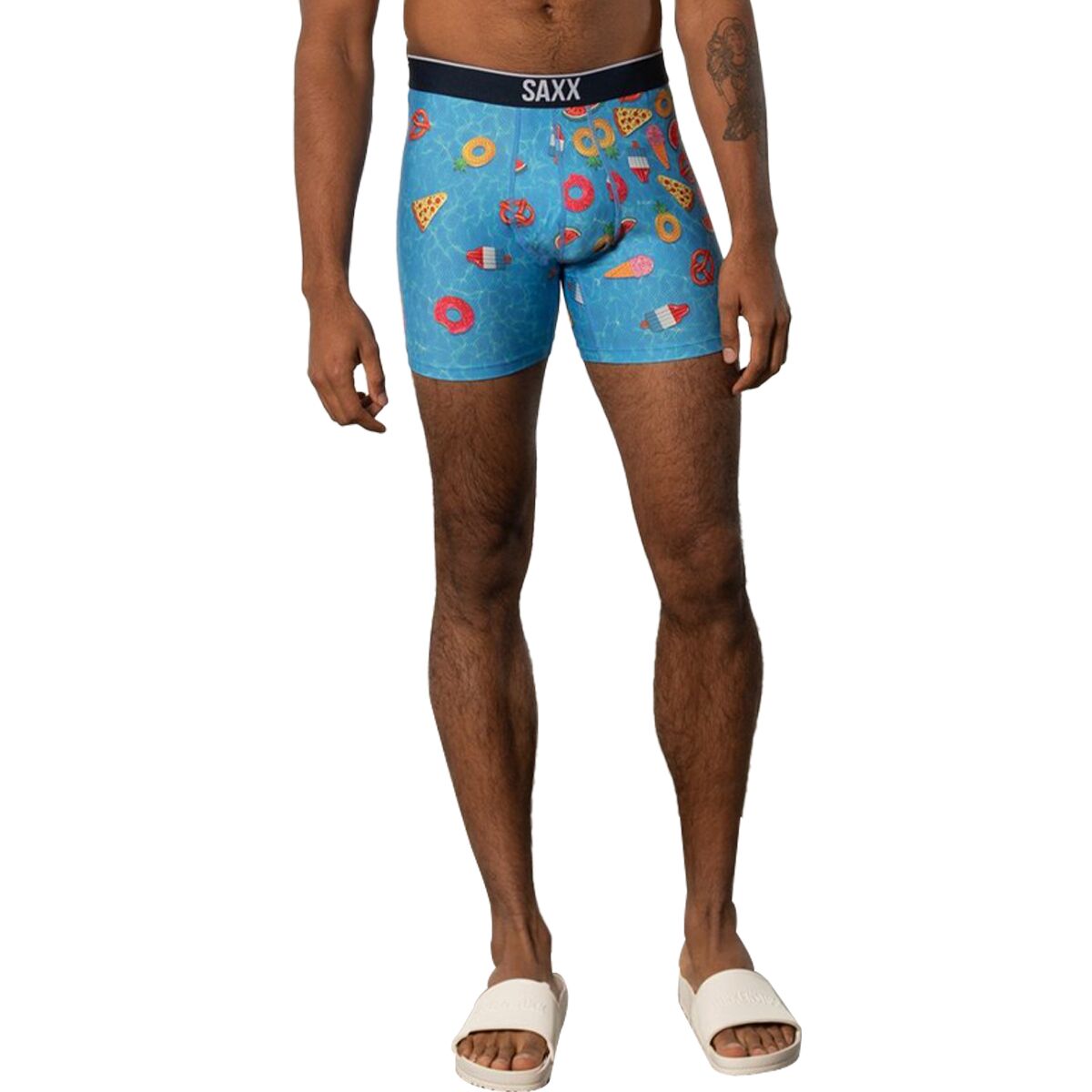 Slip Boxer Saxx Volt, Taglia Large, Multicolore, Nuovo Con Etichetta, In Confezione Originale, 88% Poliestere 12% Elastan