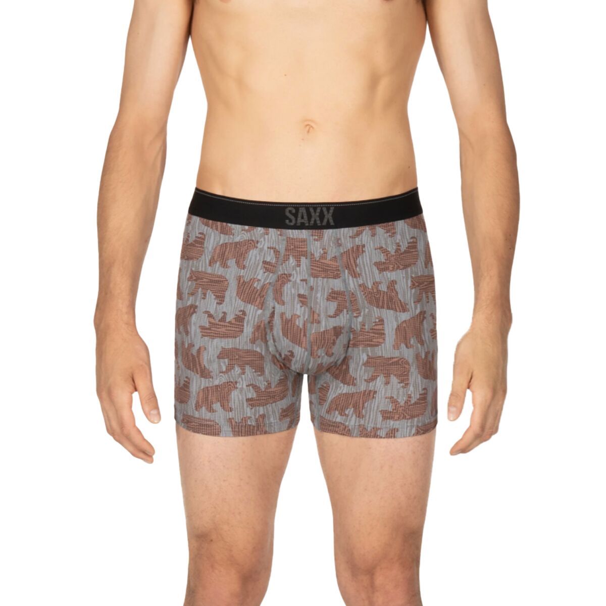 Saxx homme Quest Voyage Fly Boxer Brief noir à rayures Daybreak