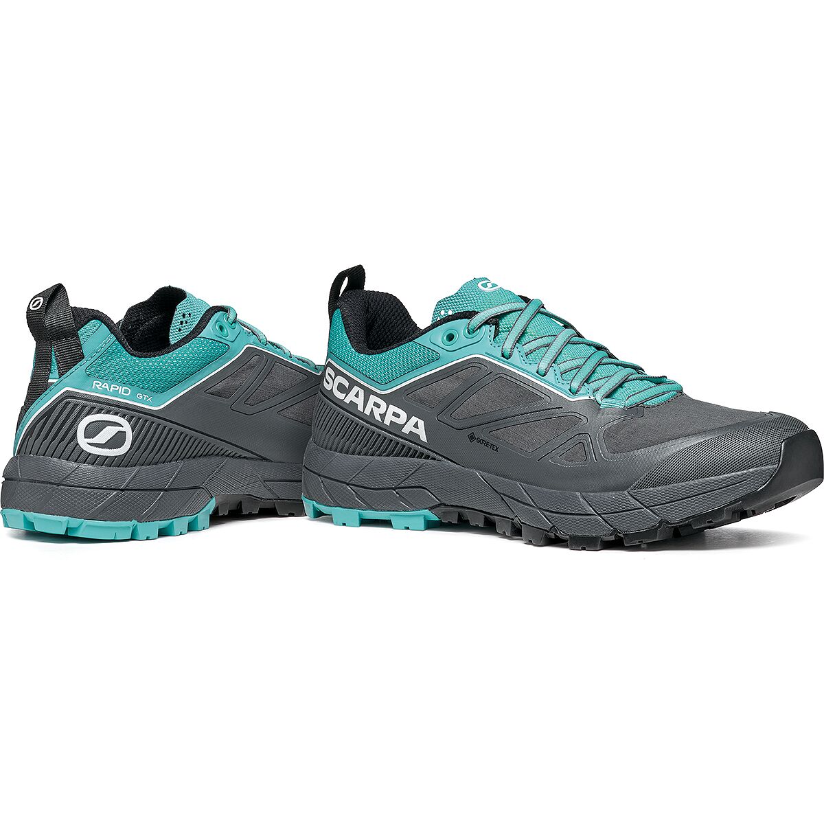 Женские кроссовки Scarpa Rapid GTX Approach, цвет: Антрацитовый / Бирюзовый — фото 2