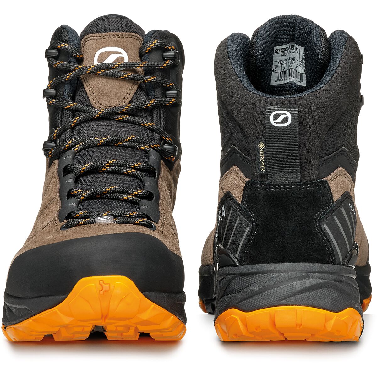 Мужские ботинки Scarpa Rush Trk GTX, цвет: Коричневый / Оранжевый — фото 3