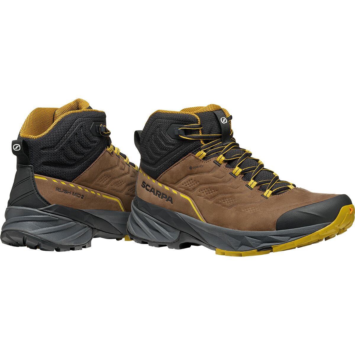 Мужские ботинки Scarpa Rush 2 Pro Mid GTX Boot, цвет: Коричневый — фото 6