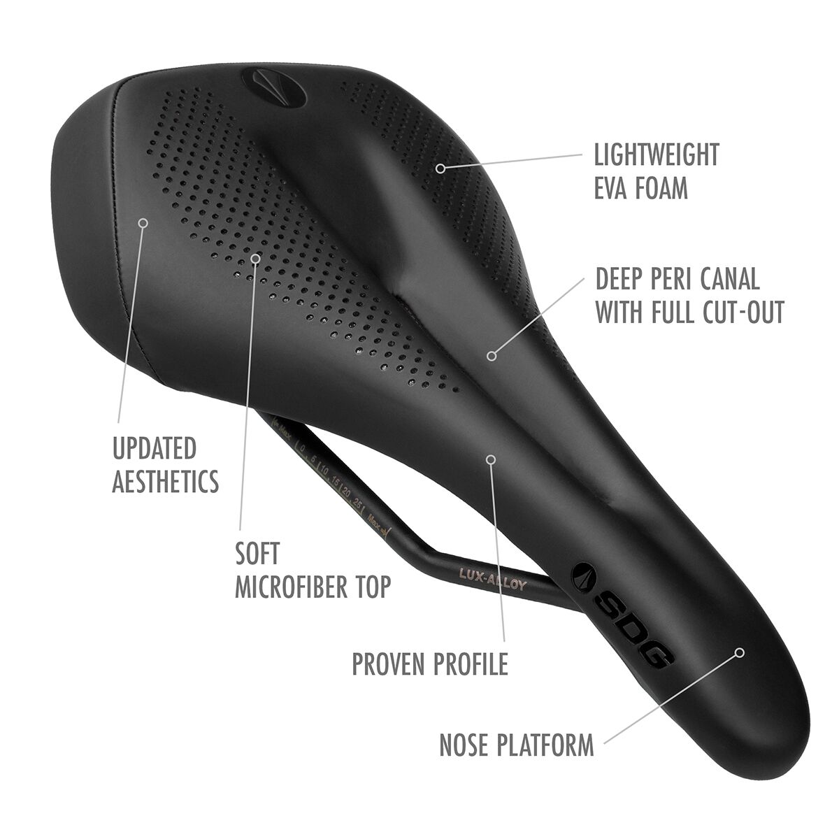 SDG Allure V2 Women's Lux-Alloy Saddle Black / Red