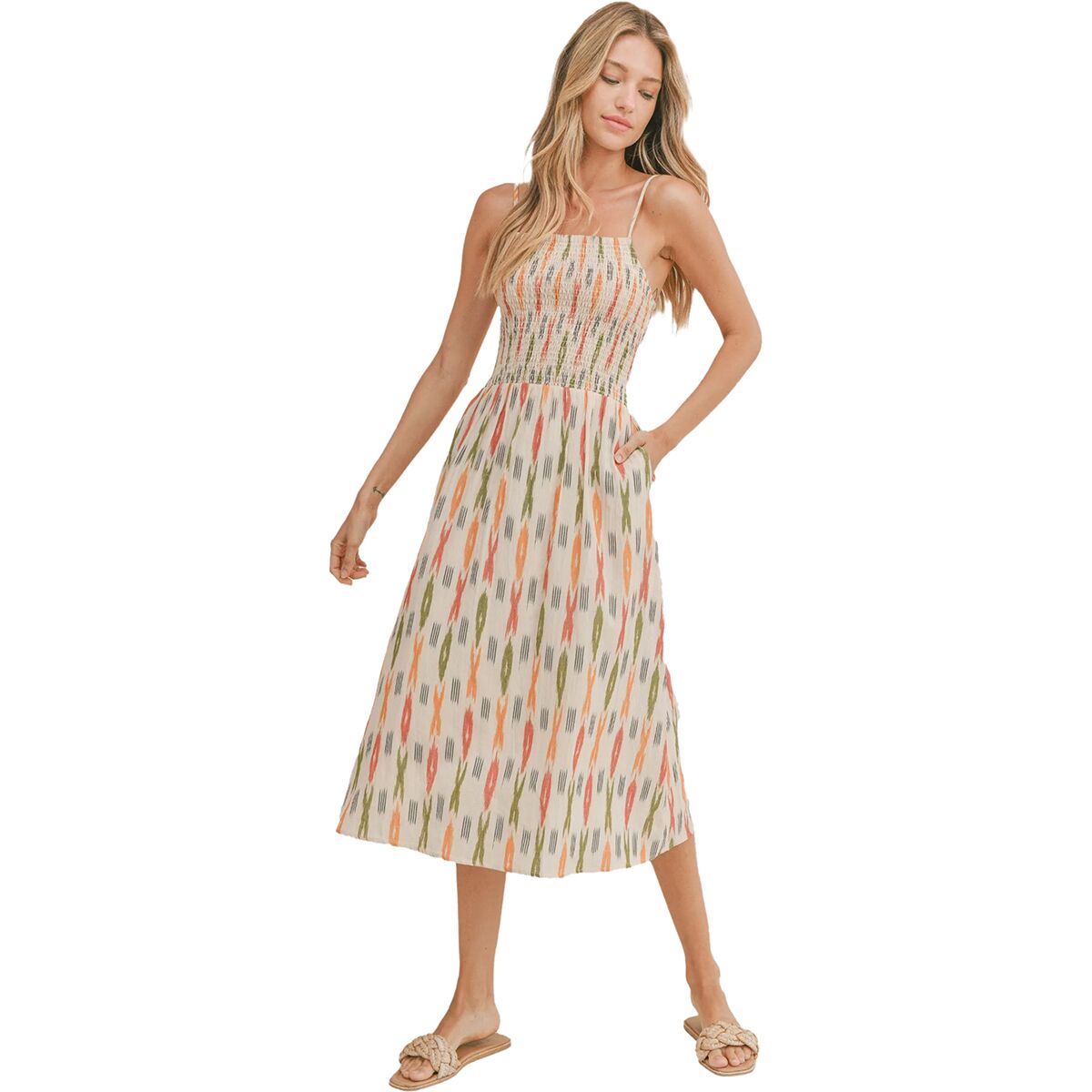 Gera Midi Dress - Sage