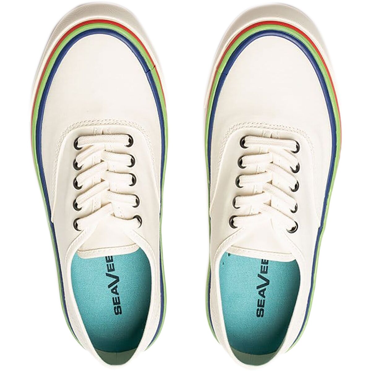 Seavees Legend Embroidery Womens Blue Plimsolls