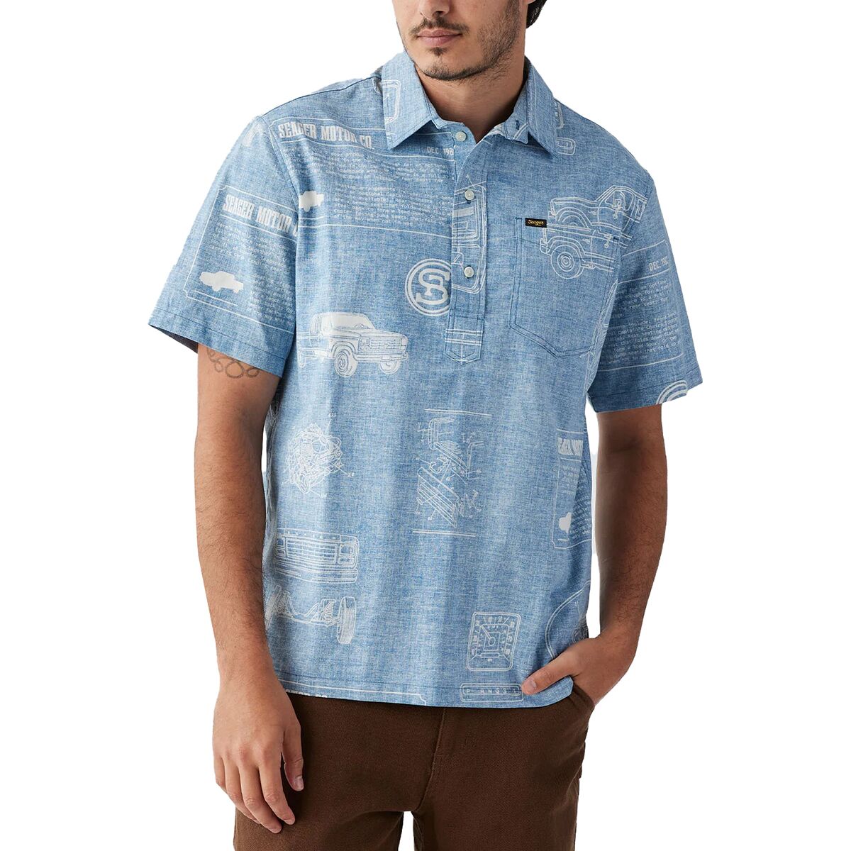 Seager Co. Schooner 3/4 Button-Up Shirt - Men´s