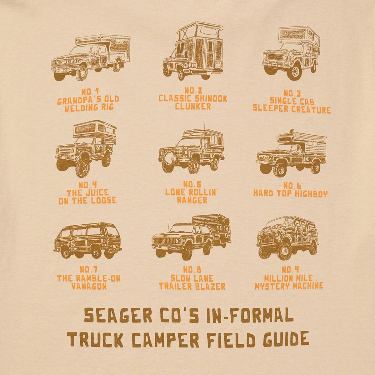 Seager Co. Informal Truck Guide T-Shirt - Men´s