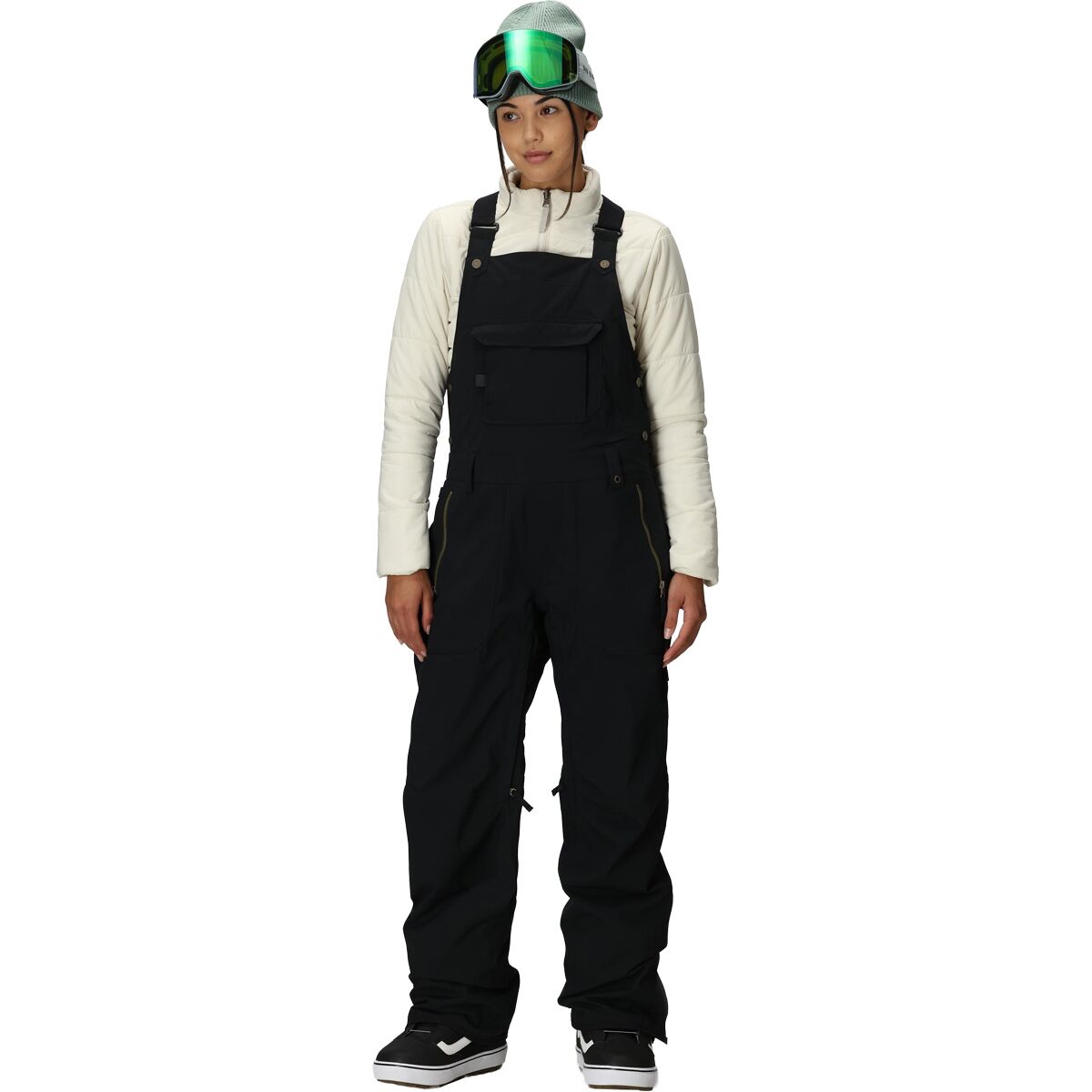 Женские брюки 686 Black Magic Insulated Bib, цвет: Чёрный