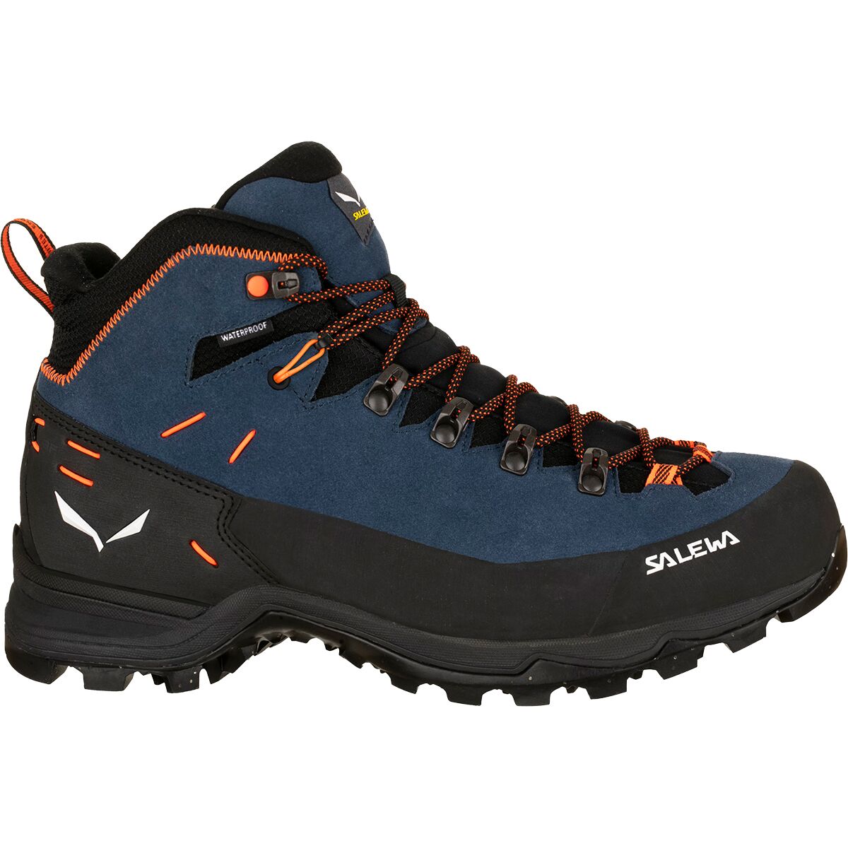 Мужские ботинки Salewa Alp Mate Winter Mid WP Hiking, цвет: Тёмный джинсовый / Чёрный — фото 1