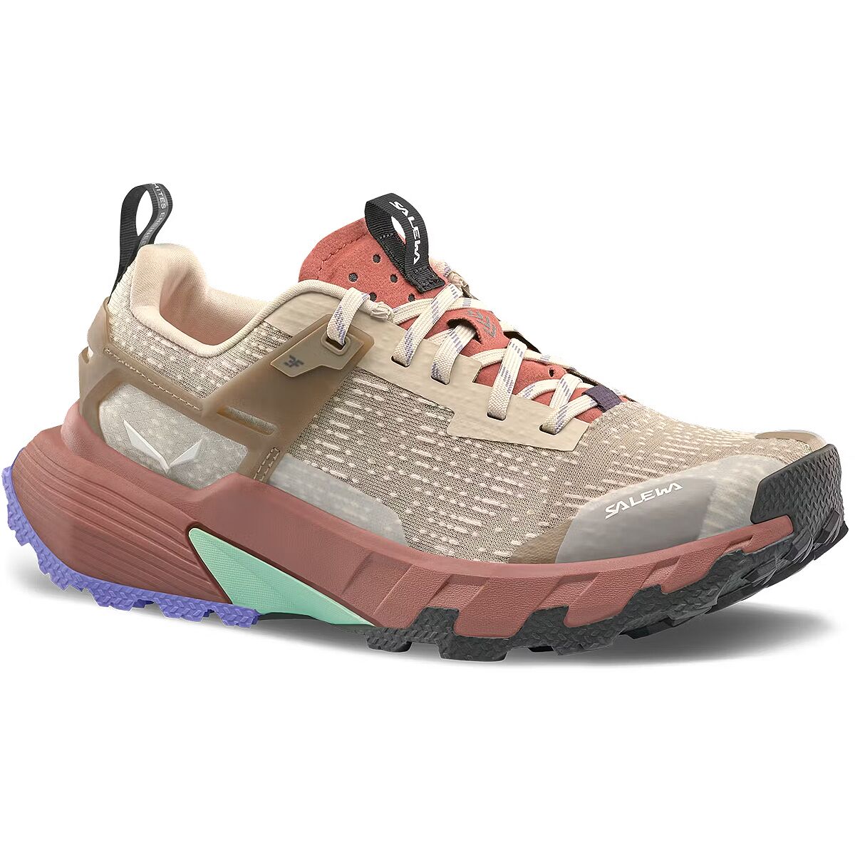 Женские кроссовки Salewa Pedroc 2 Hiking, цвет: Овсяный / Красный — фото 7