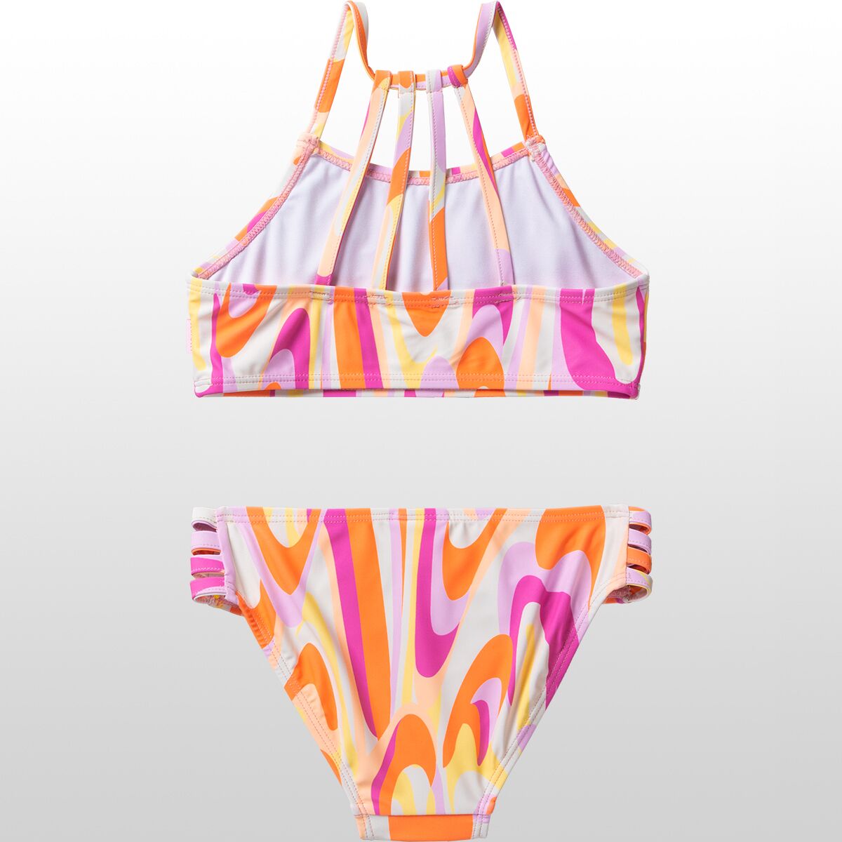 Seafolly Girls - Girls La Mer Frill Sunsuit - Orange/Pink | Swimwear Galore AU