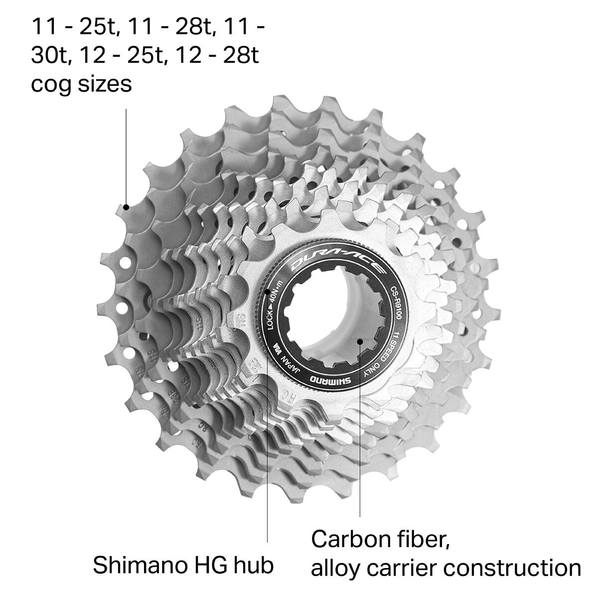 Shimano Dura-Ace CS-R9100 11-Speed Cassette
