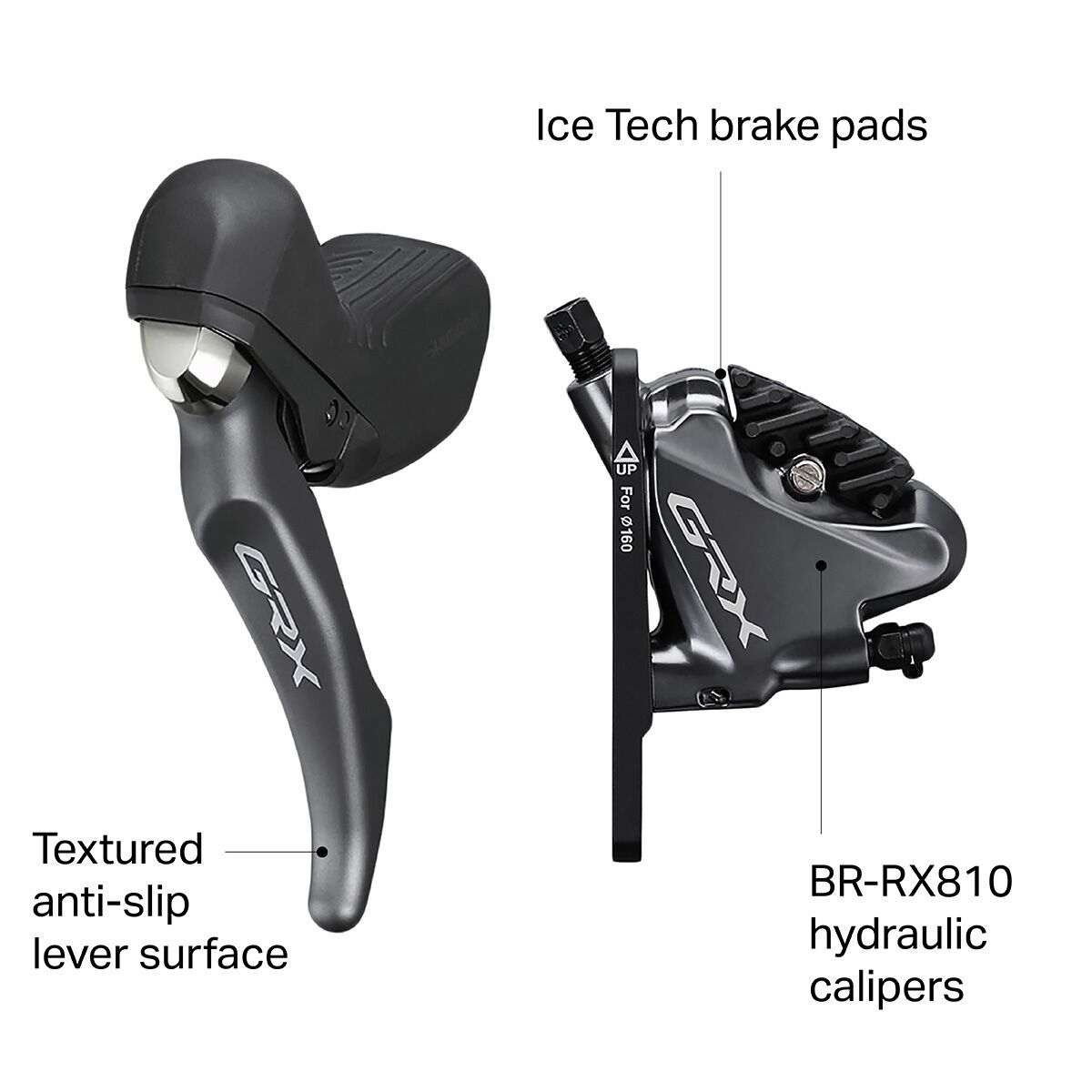 Shimano GRX BL-RX810 Brake Lever & Caliper