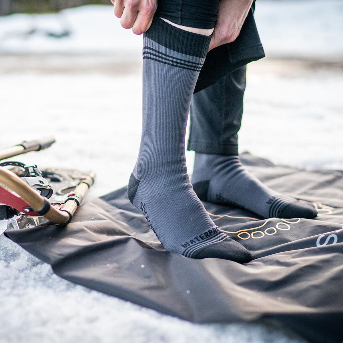 Showers Pass Crosspoint Waterproof Wool Crew Socks Bike