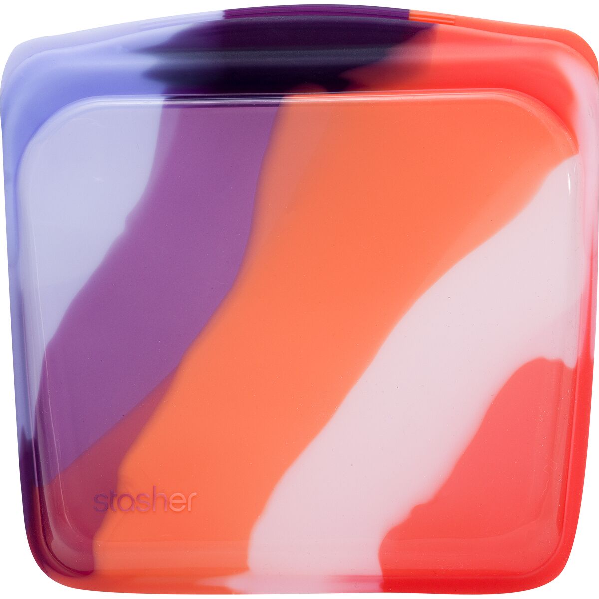 Stasher Borsa portaoggetti riutilizzabile in silicone per uso alimentare, color acqua (mini