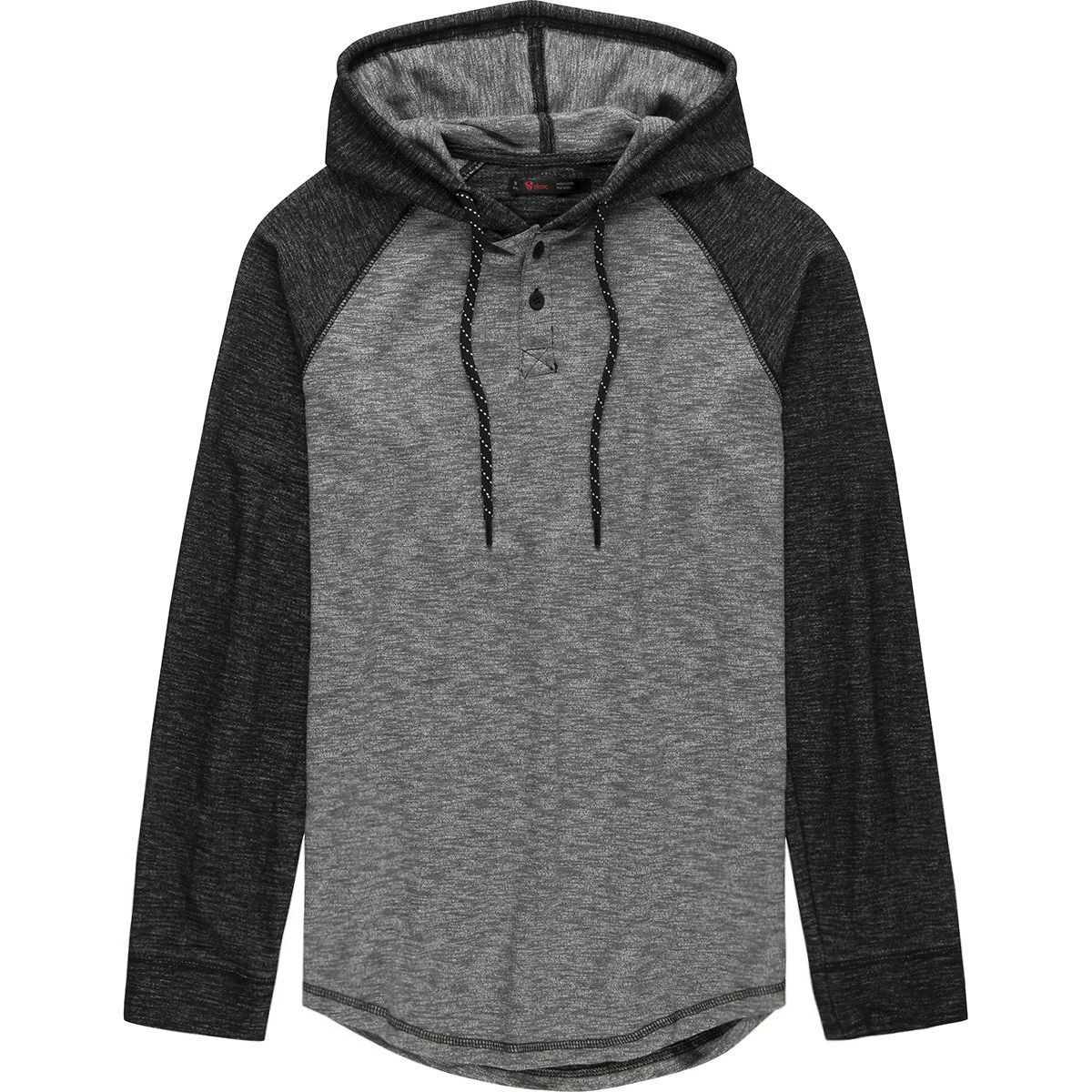 mens henley hoodie