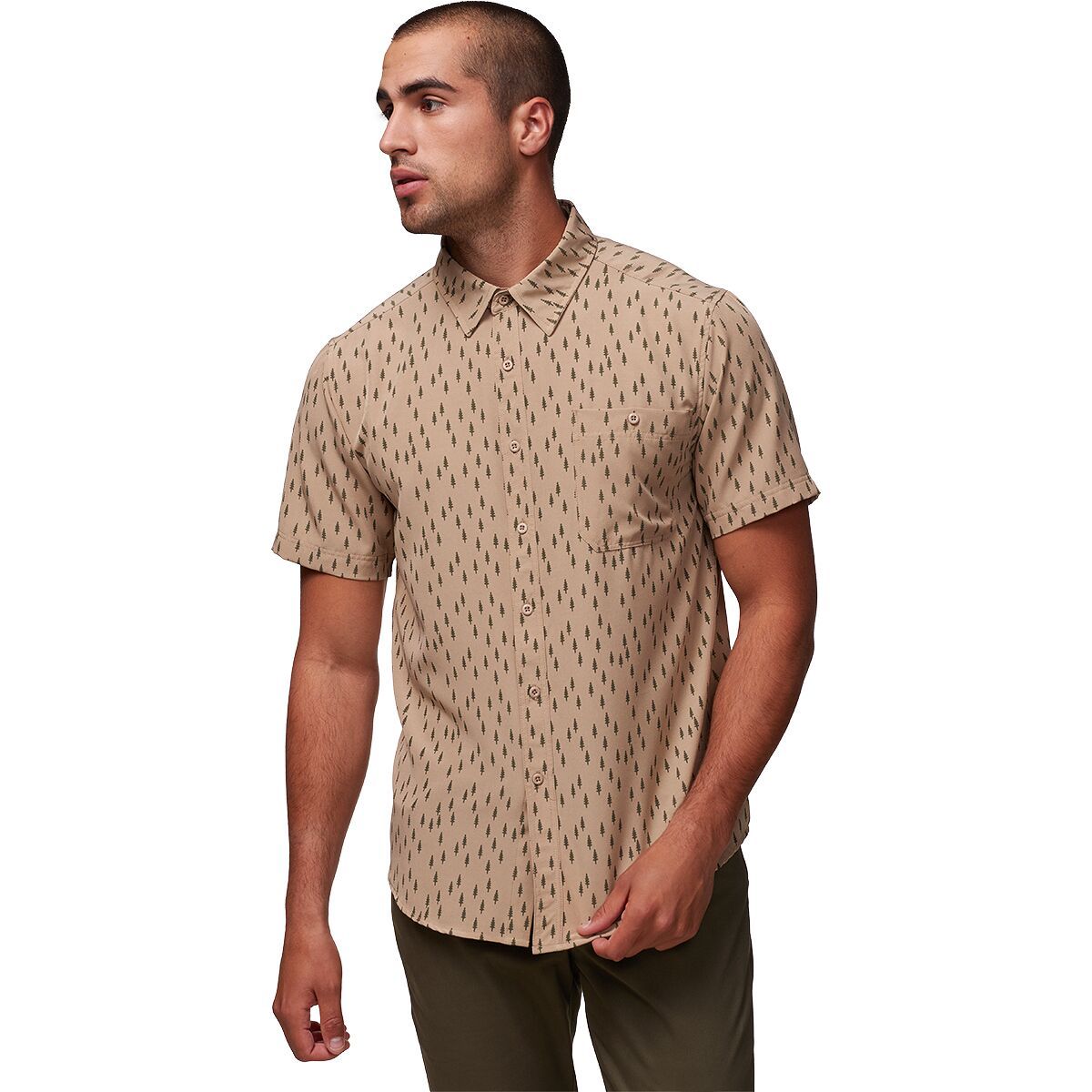 Stoic Performance Button Down Print Shirt - Past Season - Men's - Clothing