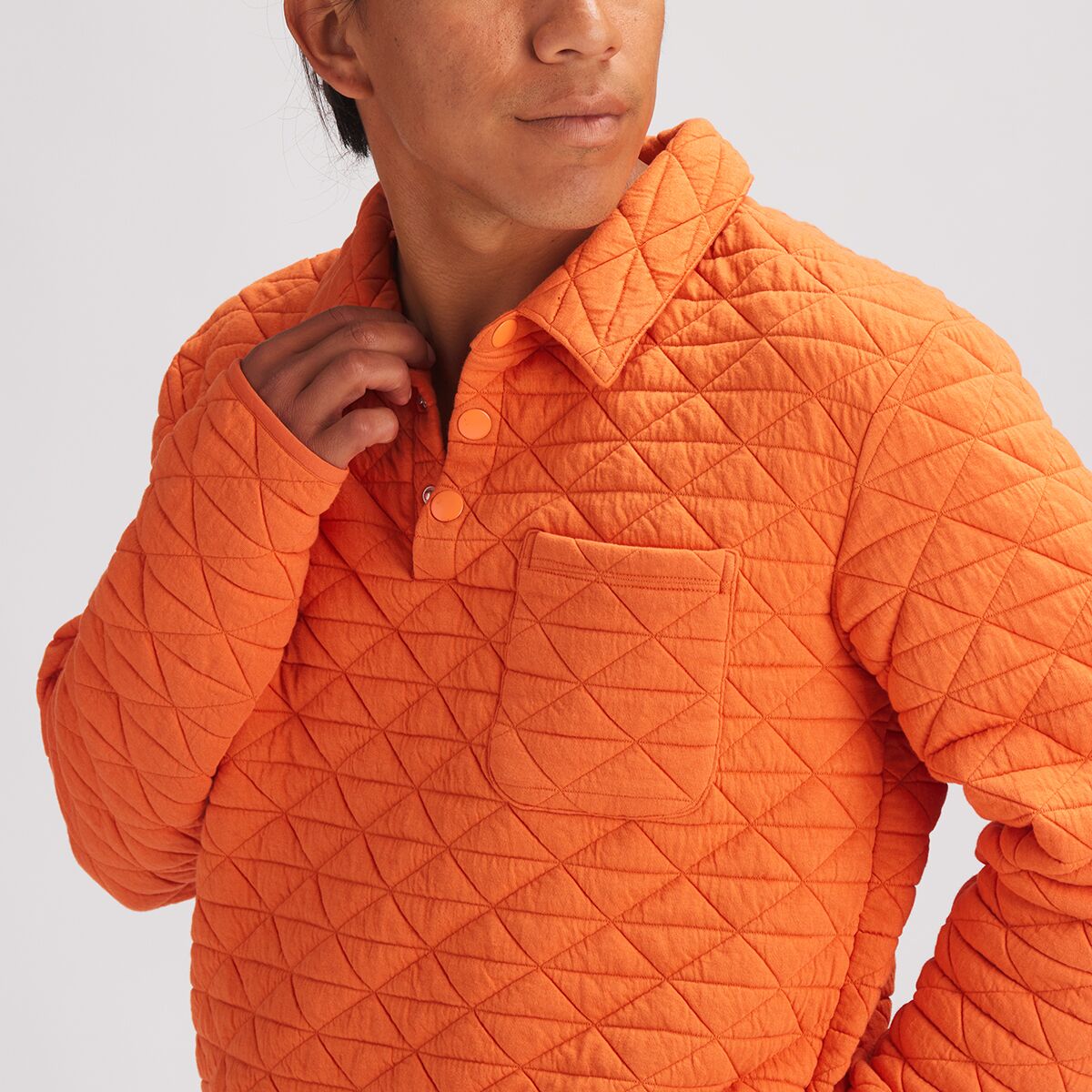 Stoic Venture Quilted Rugby LongSleeve Polo Men's Clothing