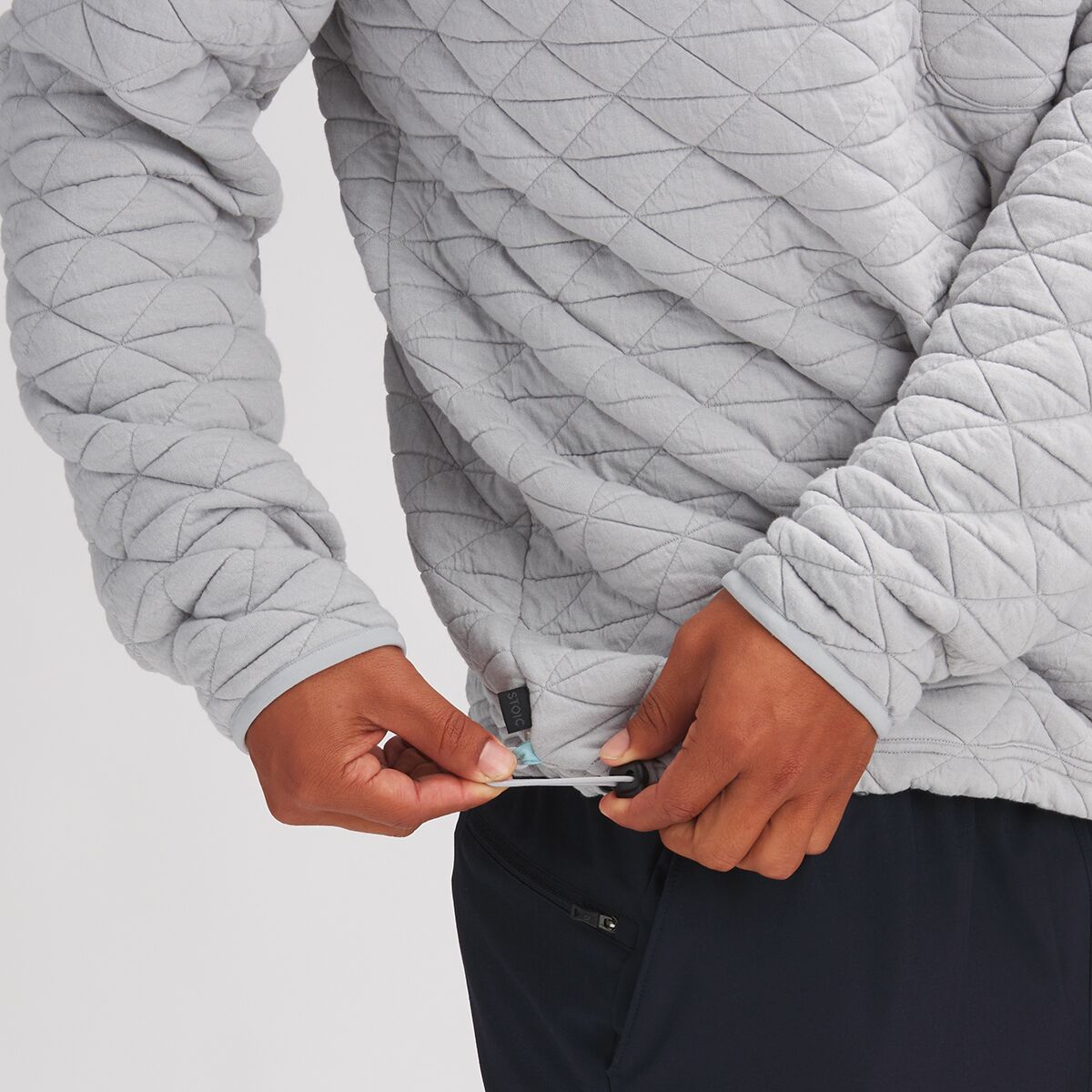 Stoic Venture Quilted Rugby LongSleeve Polo Men's Clothing