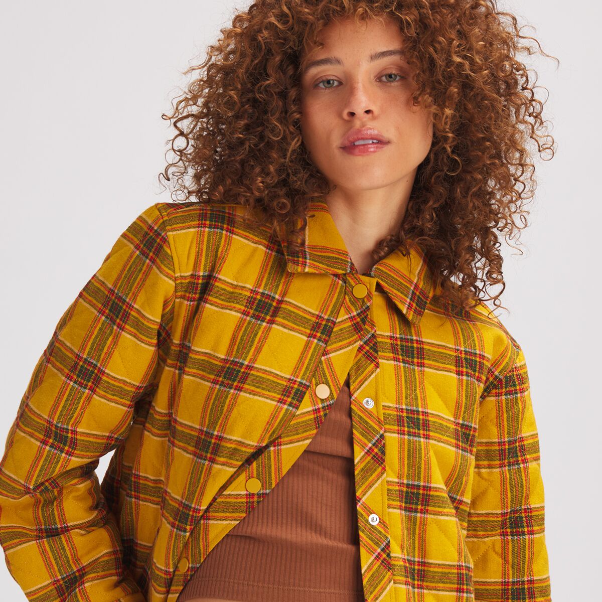 Stoic Quilted Boyfriend Plaid Shirt Jacket - Women's - Clothing