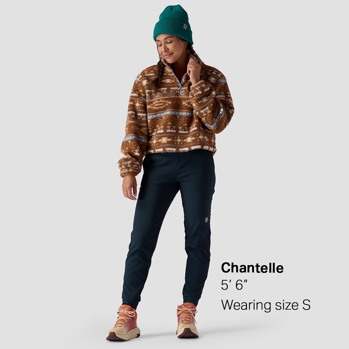 Stoic Printed Mid Pile Fleece 1/4 Zip Pullover -...