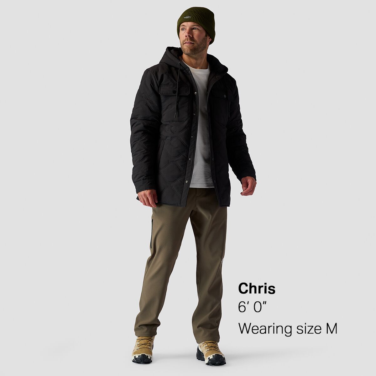 Stoic Quilted Hooded Snap Jacket - Men´s